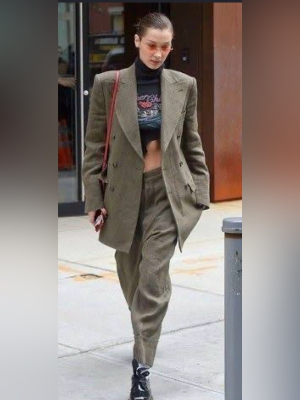 Olive green Tailored Women's blazer
